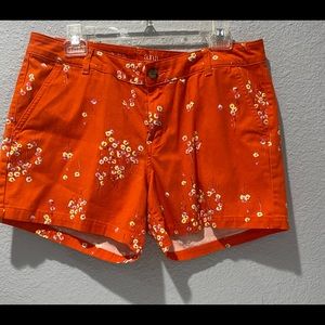 A.n.a twill short floral orange